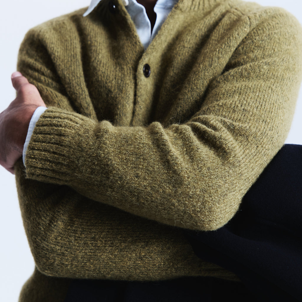 Cardigan Archie vert lichen - 2