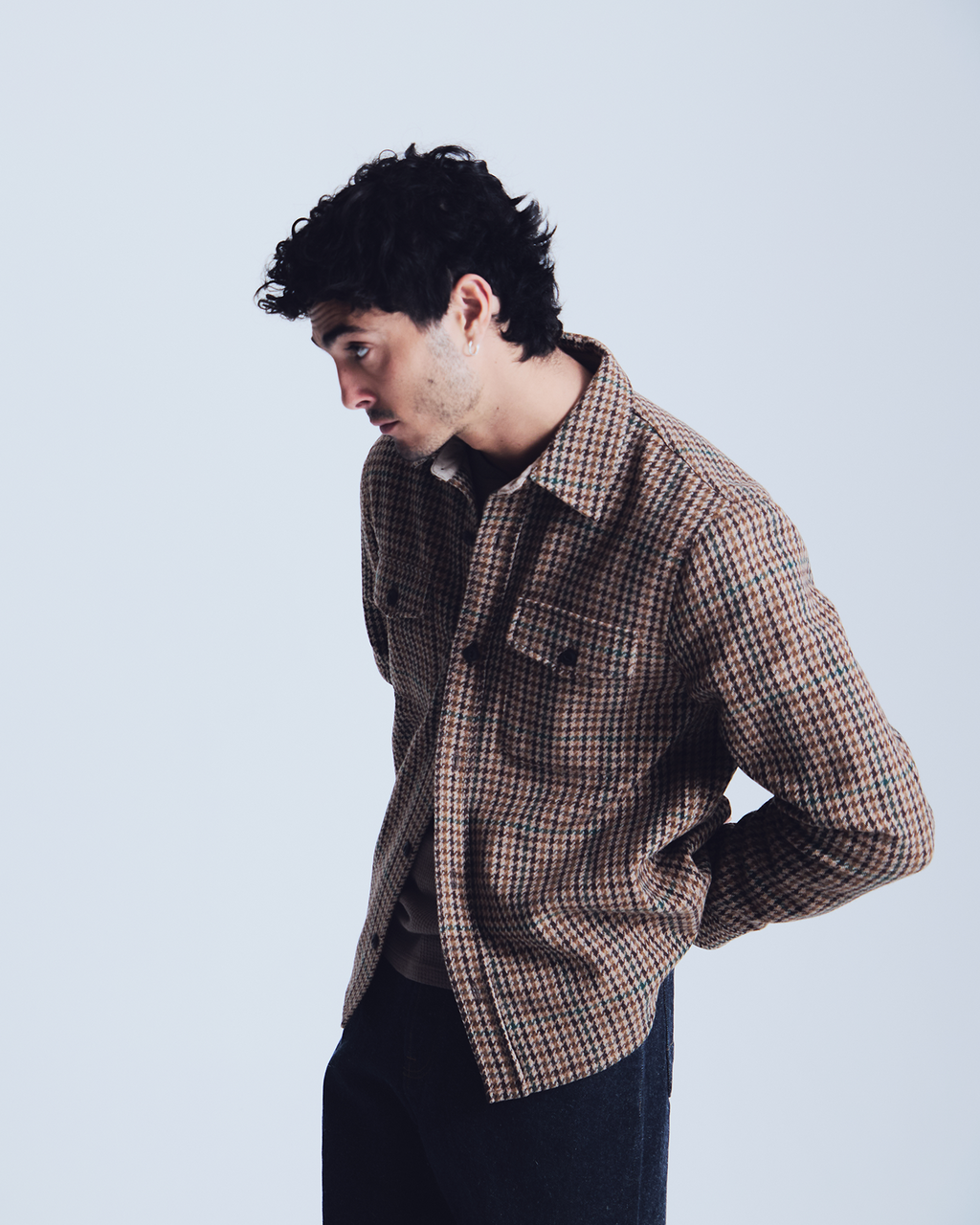 Surchemise Milo pied-de-poule - 1